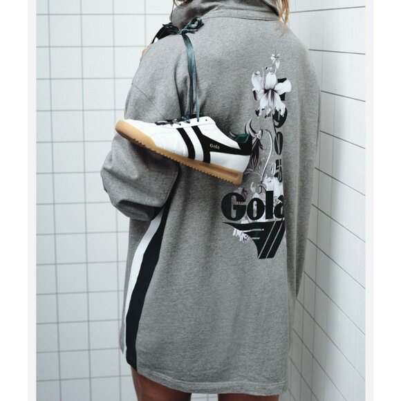 Gola x Anthropologie Team Grey Motif Jersey Dress Size S NEW WITH TAG - Picture 2 of 4